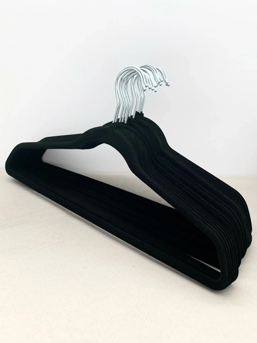 NEW Black Velvet hangers set of 15